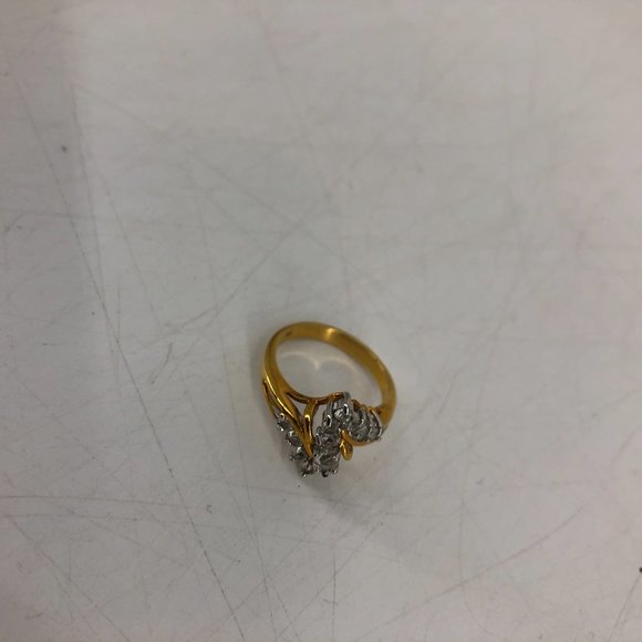 Gold band gemstone ring - Picture 8 of 9